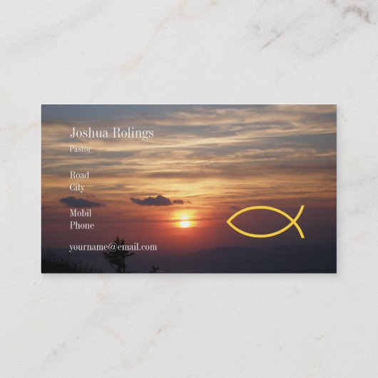 Christelijk | Pastor | Prijs Visitekaartje (Achterkant)