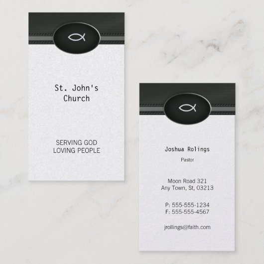 Christelijk | Pastor | Prijs Visitekaartje (Voorkant / Achterkant)