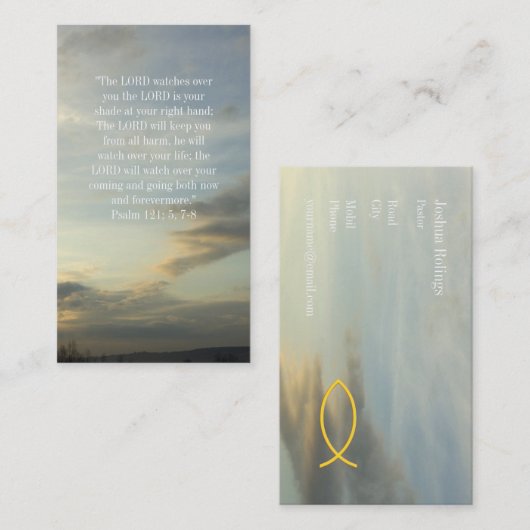 Christelijk | Pastor | Prijs Visitekaartje (Voorkant / Achterkant)