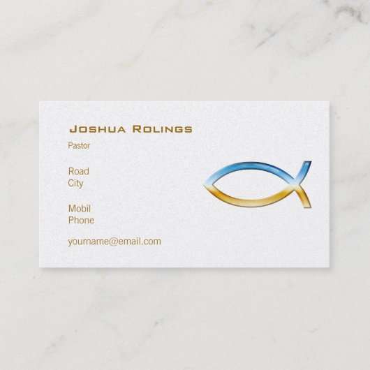 Christelijk | Pastor | Prijs Visitekaartje (Achterkant)