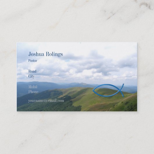 Christelijk | Pastor | Prijs Visitekaartje (Achterkant)