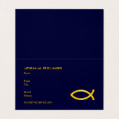 Christelijk | Pastor | Prijs Visitekaartje (Binnenkant ongevouwen)