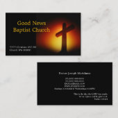 Christelijk pastor voor de religie visitekaartje (Voorkant / Achterkant)