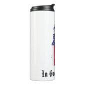 *~* Christelijk Patriottisch Kruis AP16 Grunge Vla Thermosbeker (Gedraaid links)