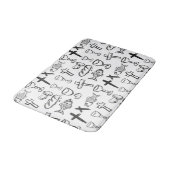 Christelijk patroon badmat (Gekanteld)