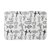 Christelijk patroon badmat (Voorkant)