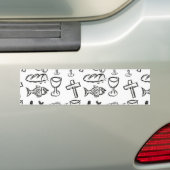 Christelijk patroon bumpersticker (Op auto)