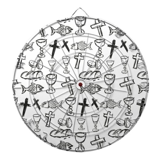 Christelijk patroon dartbord (Voorkant)