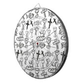 Christelijk patroon dartbord (Voorkant Rechts)