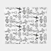 Christelijk patroon fleece deken (Voorkant (Horizontaal))