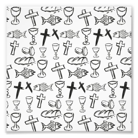 Christelijk patroon foto afdruk (Voorkant)