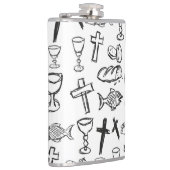 Christelijk patroon heupfles (Rechts)