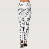 Christelijk patroon leggings (Achterkant)