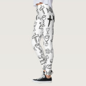 Christelijk patroon leggings (Links)