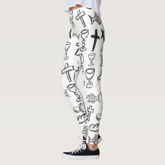 Christelijk patroon leggings (Links)