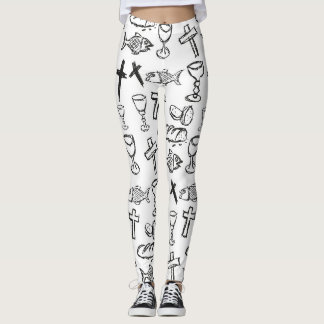 Christelijk patroon leggings