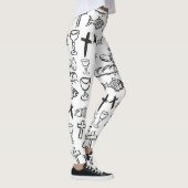 Christelijk patroon leggings (Rechts)