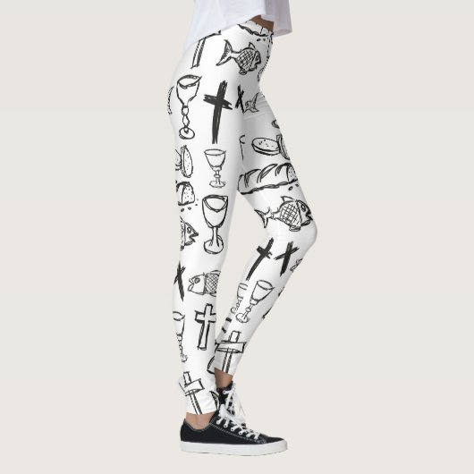 Christelijk patroon leggings (Rechts)