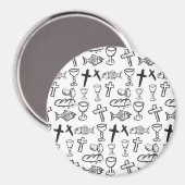 Christelijk patroon magneet (Voorkant / Achterkant)