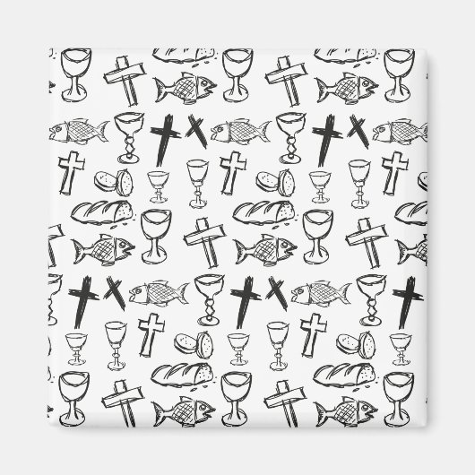 Christelijk patroon magneet (Voorkant)