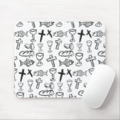 Christelijk patroon muismat (Met muis)