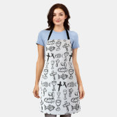 Christelijk patroon schort (Gedragen)