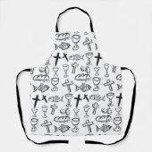 Christelijk patroon schort (Voorkant)