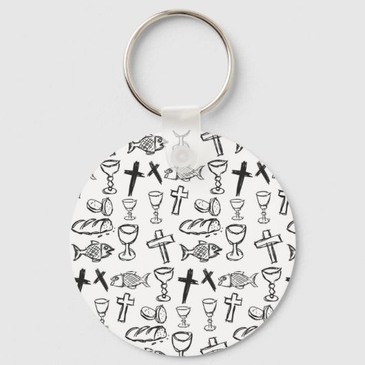 Christelijk patroon sleutelhanger (Voorkant)