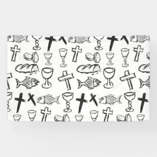 Christelijk patroon spandoek