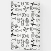 Christelijk patroon spandoek (Verticaal)