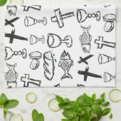 Christelijk patroon theedoek (Gevouwen)