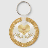 Christelijk, persoonlijk aangepast 50e Jubileum Sleutelhanger (Achterkant)