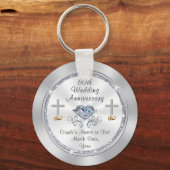 Christelijk, persoonlijk aangepast 60e Jubileum Sleutelhanger (Voorkant)