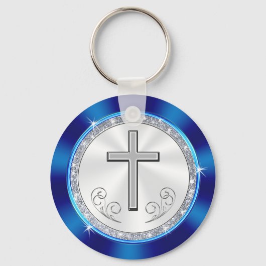 Christelijk, persoonlijk gepersonaliseerd, kerkvoo sleutelhanger (Achterkant)