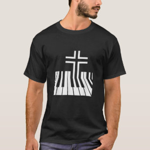 Christelijk Pianospeler Gift Piano Teacher-toetsen T-shirt