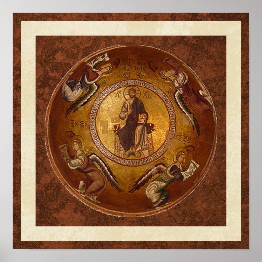 Christelijk Pictogram van Jezus Christus Pantakrat Poster (Voorkant)