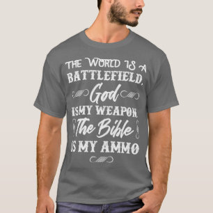 Christelijk Pistool Patriotic Pro Life Jesus Gunne T-shirt
