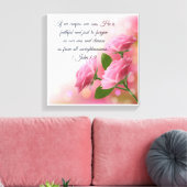 Christelijk Poster 1 Johannes 1:9 Canvas Afdruk (Insitu (Woonkamer))