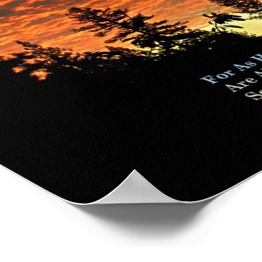 Christelijk Poster Bijbel Verse Scriptcreatie (Hoek)