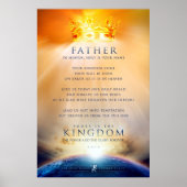 Christelijk poster - Het gebed van Jezus Christus (Voorkant)