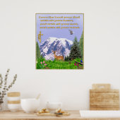 Christelijk poster houdt van de heer met al je har (Keuken)