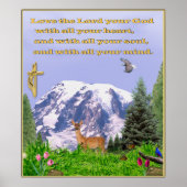 Christelijk poster houdt van de heer met al je har (Voorkant)