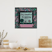 Christelijk Poster met bijbelsalm 30:5 (Keuken)