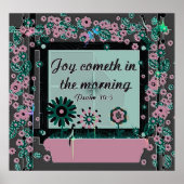 Christelijk Poster met bijbelsalm 30:5 (Voorkant)