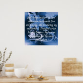 Christelijk Poster met Bijbelverse Isaiah 35:10 (Keuken)