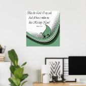 Christelijk Poster met Bijbelversie - Psalms (Thuiskantoor)