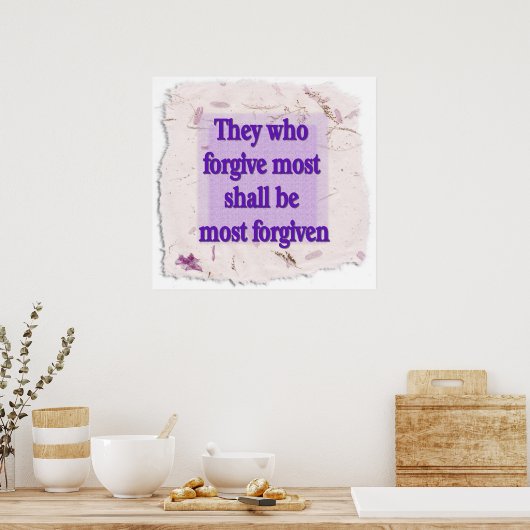 Christelijk Poster met Christelijk Gezegde (Keuken)