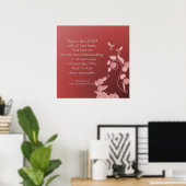Christelijk Poster met de Bloemen van de Manuscrip (Thuiskantoor)