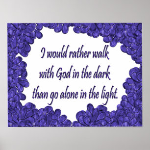 Christelijk Poster met Inspirerend Gezegde