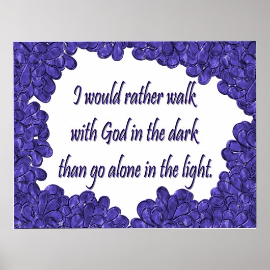 Christelijk Poster met Inspirerend Gezegde (Voorkant)